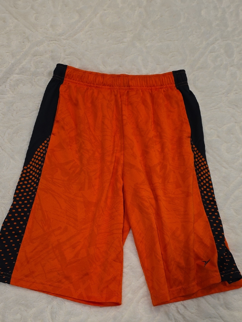 Old Navy Orange Shorts with Black Dot Side Panels
